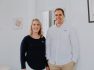 PhysioPod founders Physiotherapist Lauren and Podiatrist Luke in their central Geelong clinic